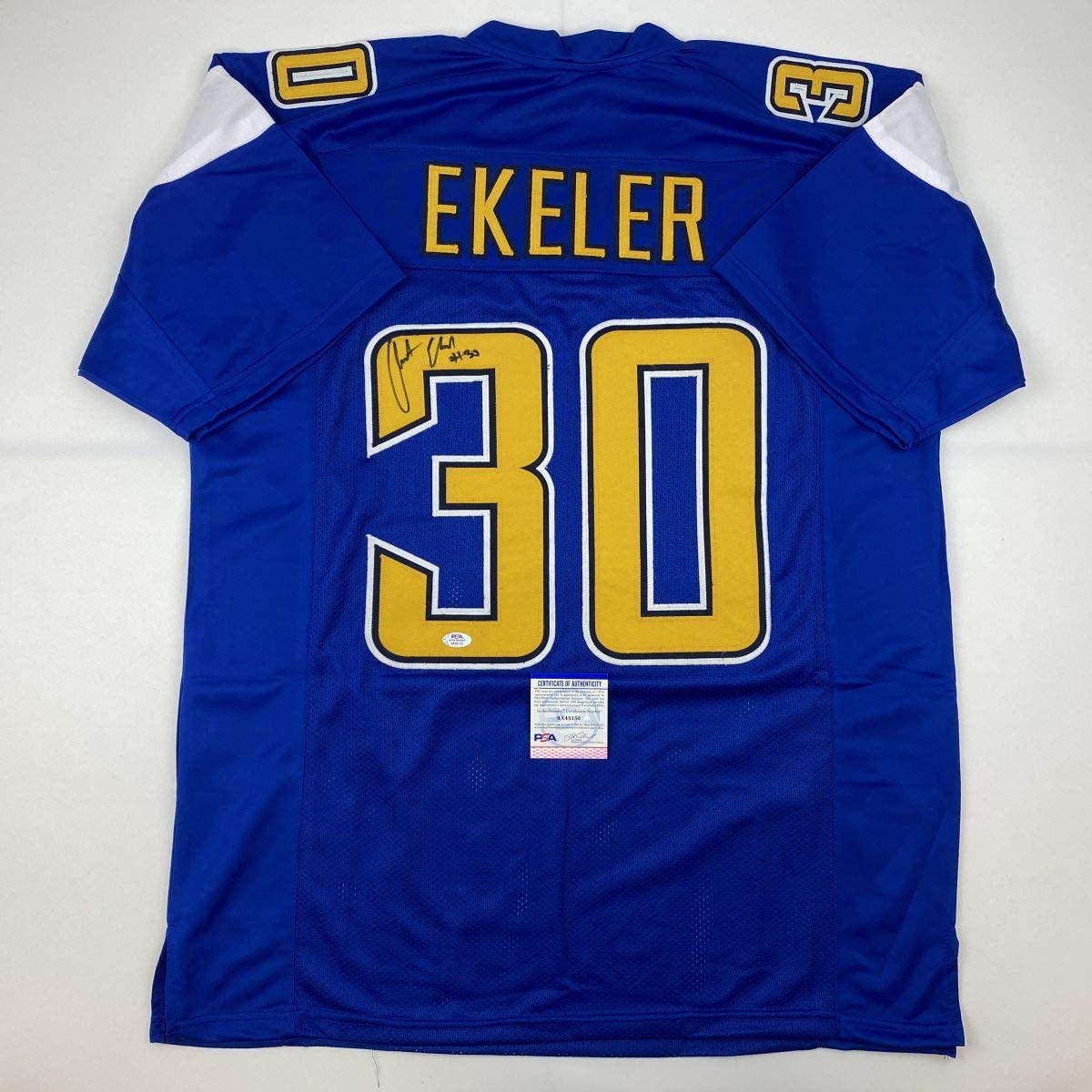 Autographed/Signed Austin Ekeler Los Angeles LA Color Rush Football Jersey PSA/DNA COA