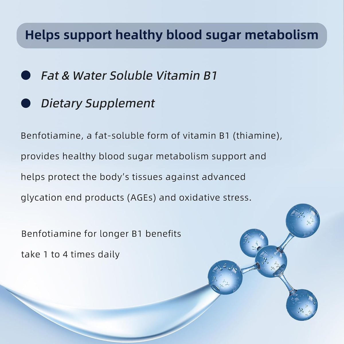I Love Health Vitamin B1 500mg with Benfotiamine 20mg, 120 Capsules – 2 in 1 B-1 Complex Enhanced Formula – Fat & Water Soluble Thiamine B1 Supplement – Third Party Lab Tested, Non-GMO, No Gluten, MADE In USA