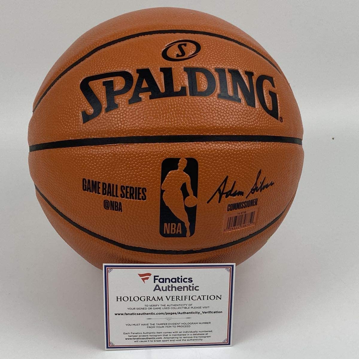 Autographed/Signed David Robinson San Antonio Spurs Spalding Full Size F/S Basketball Fanatics COA