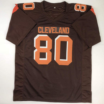 Autographed/Signed Jarvis Landry Cleveland Football Brown Jersey JSA COA