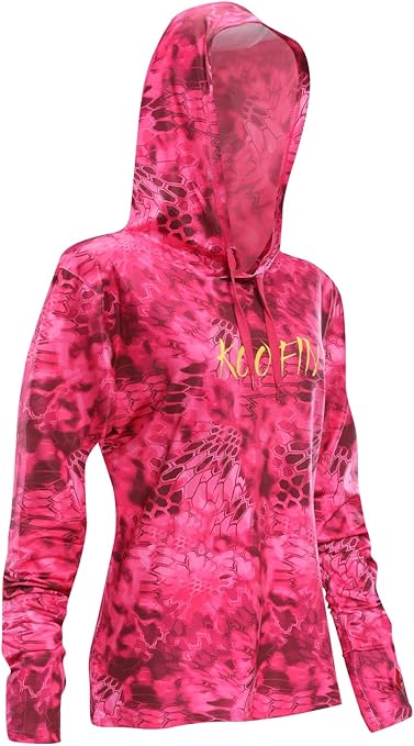 Performance Fishing Hoodie Women's Long Sleeve Hooded Sunshirt Quick-Dry UPF50