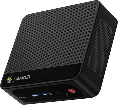 Beelink Mini PC SER5 5850U AMD Ryzen 7 Processor(8C/16T, up to 4.4GHz), Mini Computer 16GB DDR4 500GB NVMe SSD, Micro PC Triple Display HDMI/DP/Type-C/4K 60Hz/WiFi6/BT5.2/Home/Office/HTPC W11 Pro