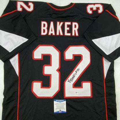 Autographed/Signed Budda Baker Arizona Black Football Jersey Beckett BAS COA