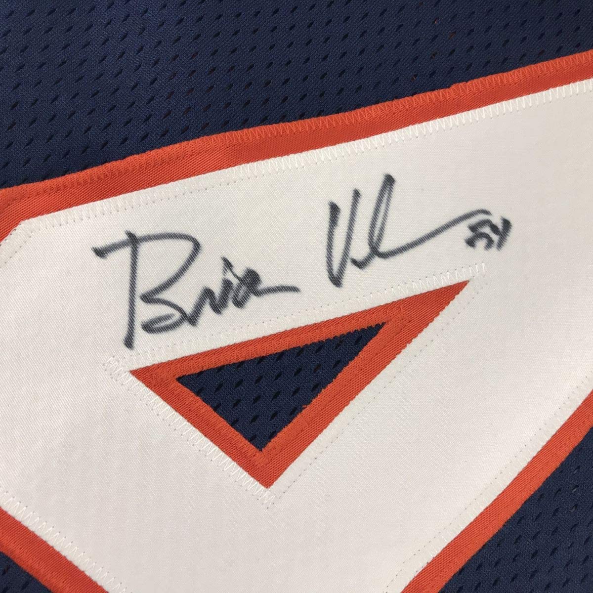 Autographed/Signed Brian Urlacher Chicago Blue Football Jersey PSA/DNA COA