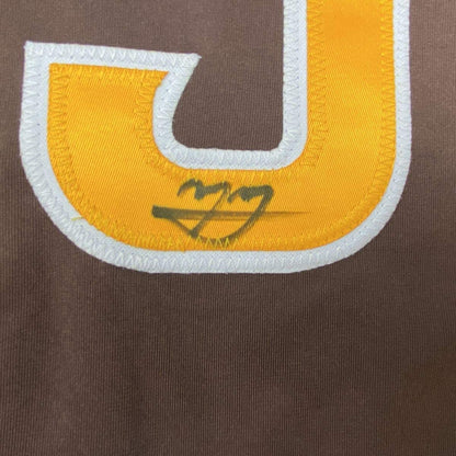 Autographed/Signed Manny Machado San Diego Brown Baseball Jersey Beckett BAS COA