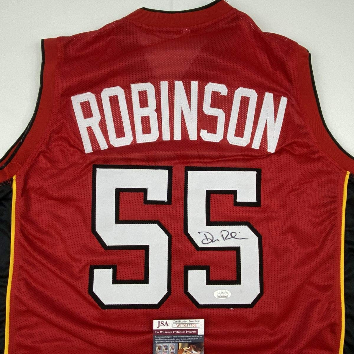Autographed/Signed Duncan Robinson Miami Red Basketball Jersey JSA COA