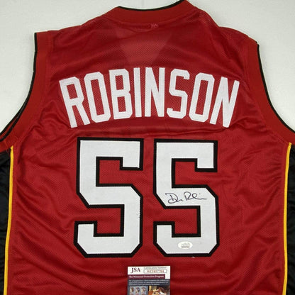 Autographed/Signed Duncan Robinson Miami Red Basketball Jersey JSA COA