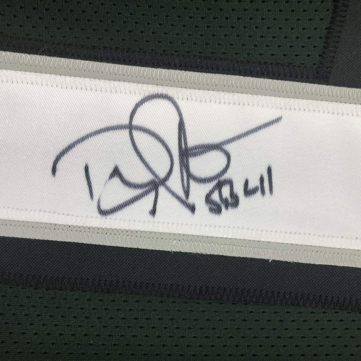 Autographed/Signed Doug Pederson #1 Philadelphia Green Football Jersey Beckett BAS COA