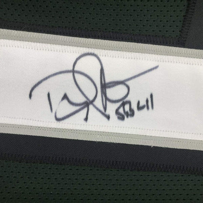 Autographed/Signed Doug Pederson #1 Philadelphia Green Football Jersey Beckett BAS COA