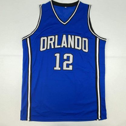 Autographed/Signed Dwight Howard Orlando Blue Basketball Jersey JSA COA