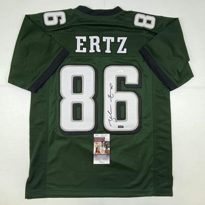Autographed/Signed Zach Ertz Philadelphia Green Football Jersey JSA COA