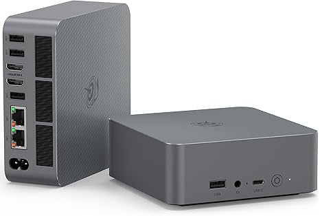Beelink EQR6 Mini PC, 16GB DDR5 RAM 500GB PCIE4.0 SSD | AMD Ryzen 5 6600H(Up to 4.5GHz), Dual LAN, AMD Radeon 660M