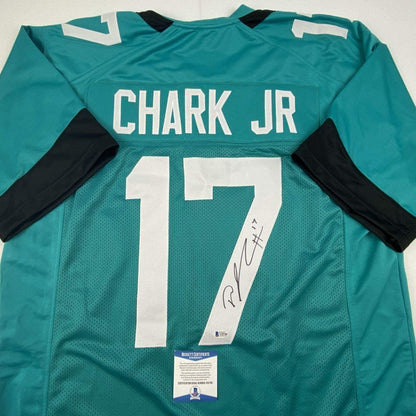 Autographed/Signed DJ D.J. Chark Jacksonville Teal Football Jersey Beckett BAS COA