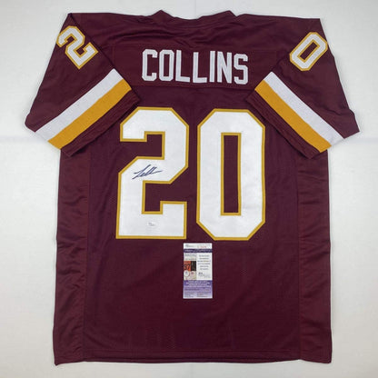 Autographed/Signed Landon Collins Washington Burgundy Football Jersey JSA COA