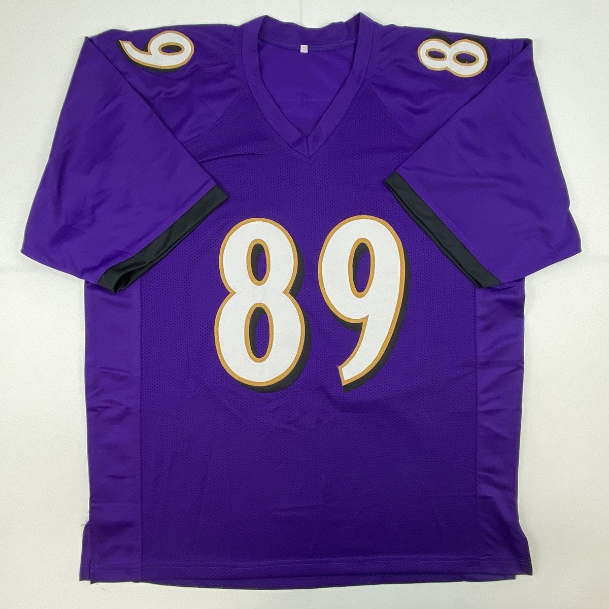 Autographed/Signed Mark Andrews Baltimore Purple Football Jersey Beckett BAS COA