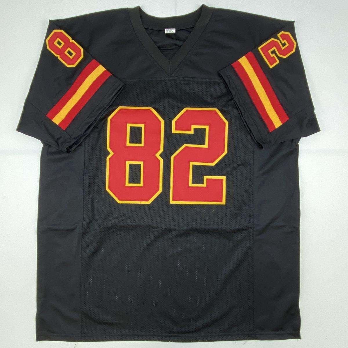 Autographed/Signed Dwayne Bowe Kansas City Black Football Jersey JSA COA