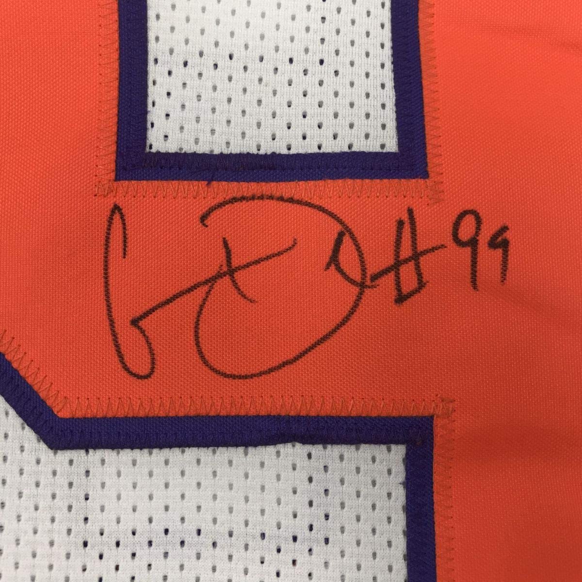 Autographed/Signed Clelin Ferrell Clemson White College Football Jersey JSA COA