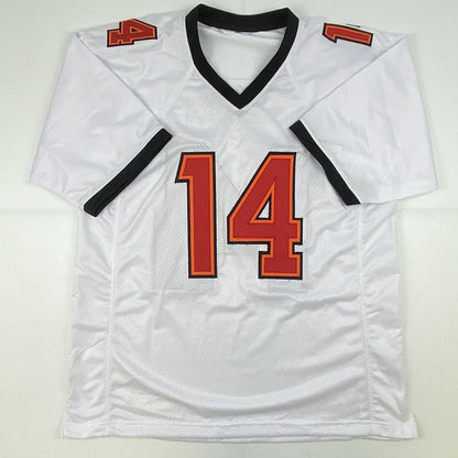 Autographed/Signed Chris Godwin #14 Tampa Bay White Football Jersey JSA COA
