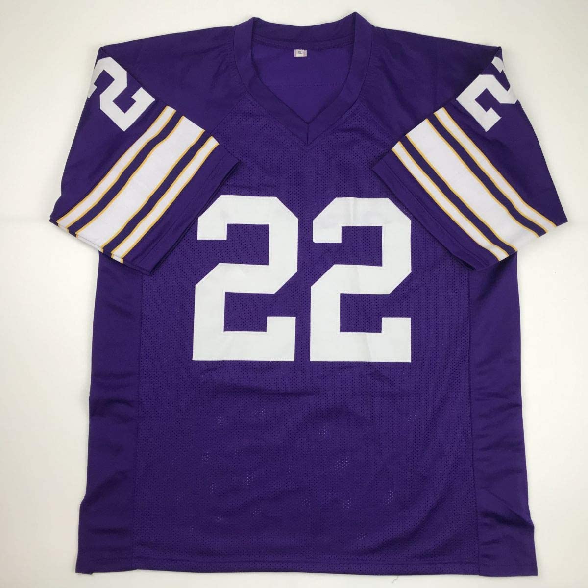 Autographed/Signed Paul Krause HOF 98 Minnesota Purple Football Jersey Beckett BAS COA