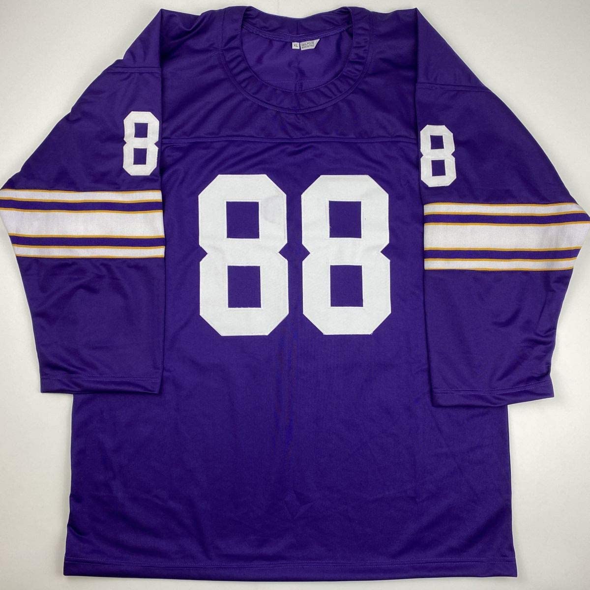 Autographed/Signed Alan Page Minnesota Purple Football Jersey JSA COA