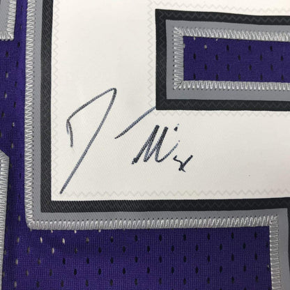 Autographed/Signed Jason Williams Sacramento Purple Basketball Jersey Beckett BAS COA