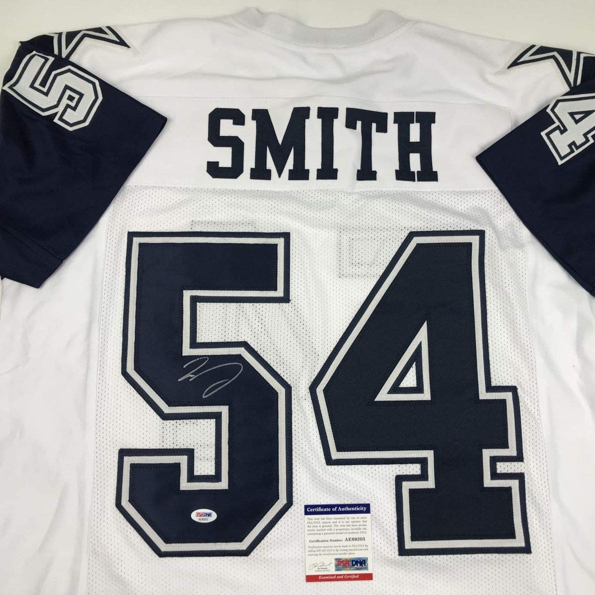Autographed/Signed Jaylon Smith Dallas Color Rush Football Jersey PSA/DNA COA