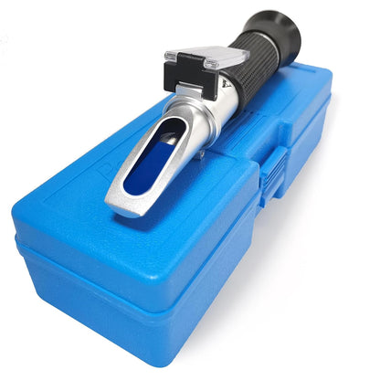 4-in-1 DEF Antifreeze Coolant Refractometer for Automobile Antifreeze System, Diesel Exhaust Fluid, Battery Acid and Windshield Washer Fluid