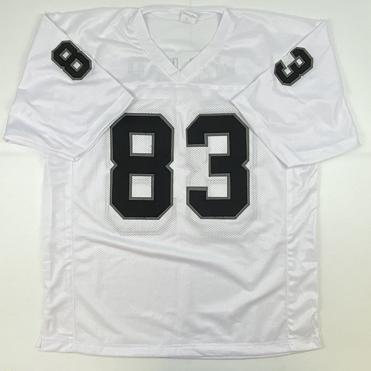 Autographed/Signed Darren Waller Las Vegas Oakland White Football Jersey Beckett BAS COA