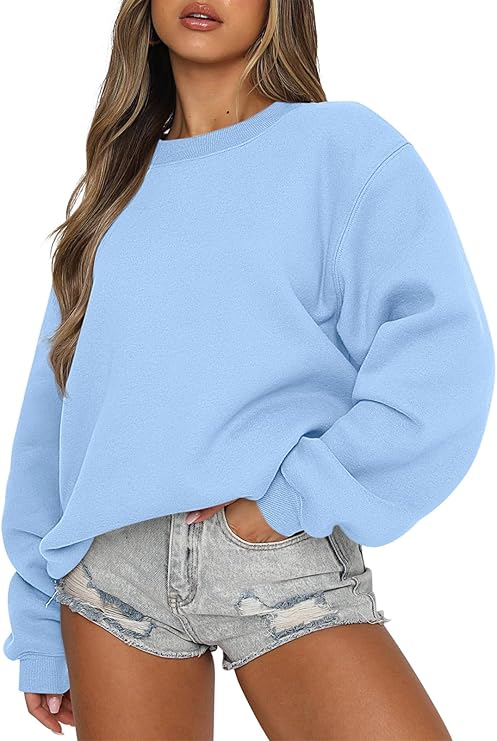 ANRABESS Women's Sweatshirts Hoodies Crewneck Oversized Fleece Pullover Sweaters Cute Top Y2K Teen Girls Preppy Clothes 2024
