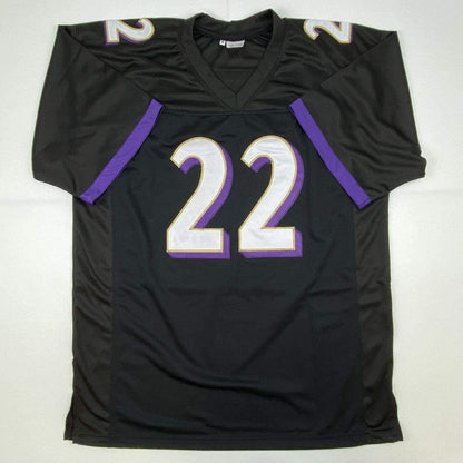 Autographed/Signed Jimmy Smith Baltimore Black Football Jersey JSA COA