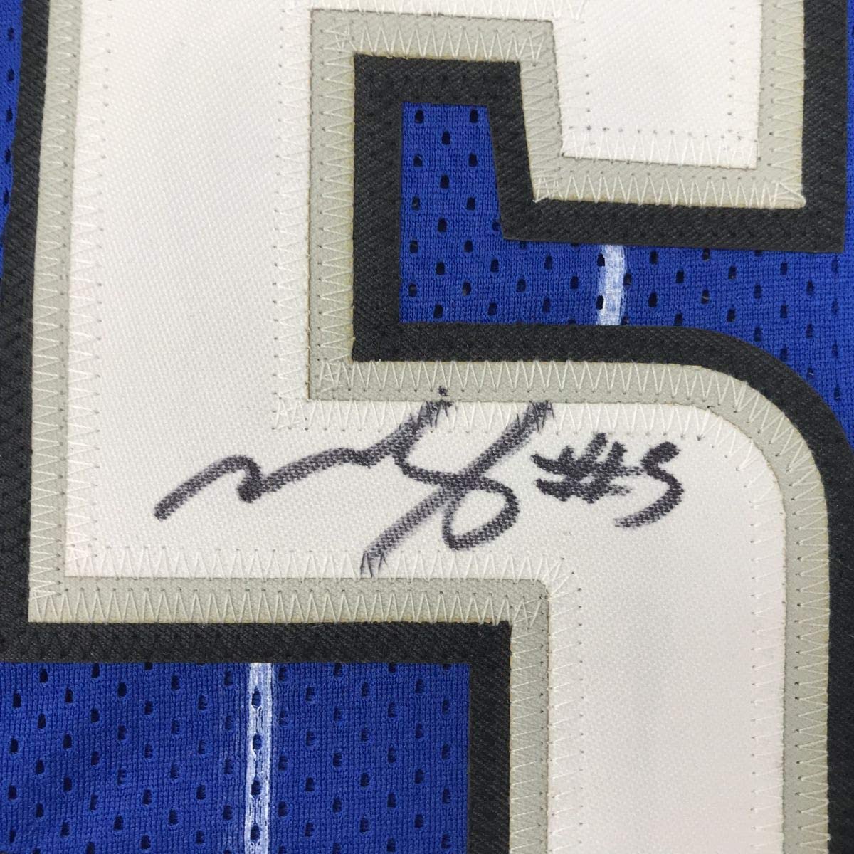 Autographed/Signed Mohamed Mo Bamba Orlando Blue Basketball Jersey Beckett BAS COA