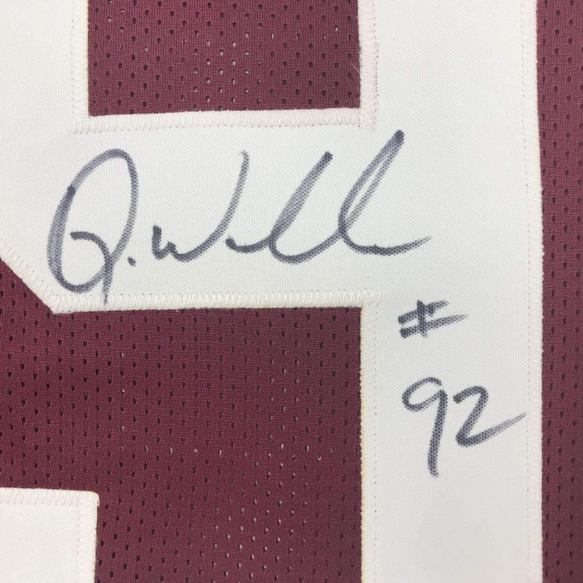 Autographed/Signed Quinnen Williams Alabama Red College Football Jersey JSA COA