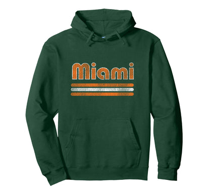 Miami Distressed Florida Locals Hoodie - Unique Graphic Unisex