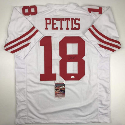 Autographed/Signed Dante Pettis San Francisco White Football Jersey JSA COA