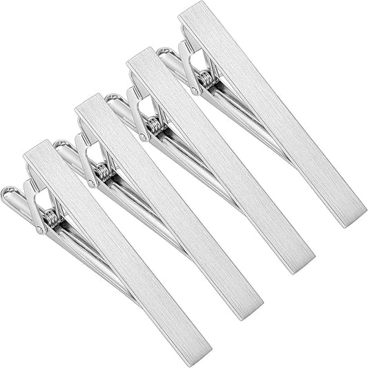 2.2/2.5Inch Tie Clips for Mens Regular Tie and Traditional Tie in Gift Box, Gold Silver Black Color Tie Bar Set, Birthday Anniversary Christmas Gift, Mens Jewelry or Accessories