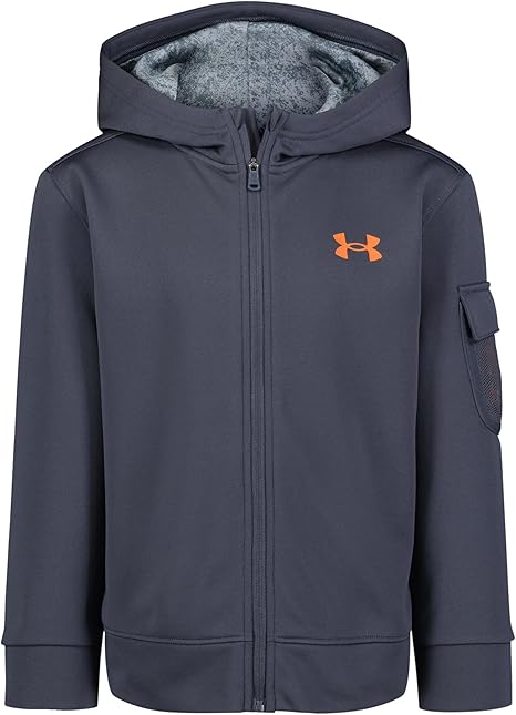 Under Armour UA MESH POCKET FZ HOODIE, Downpour Gray, 6