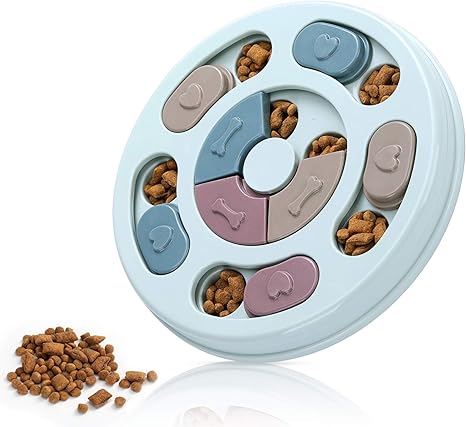 Dog Puzzle, Dogs Food Toys for IQ Training & Mental Enrichment, Dog Treat Puzzle(Blue)