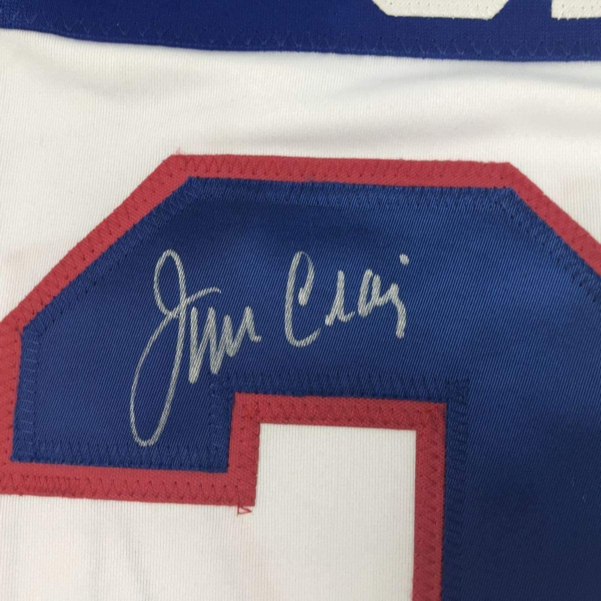 Framed Autographed/Signed Jim Craig 35x39 White 1980 Miracle On Ice United States Hockey Jersey JSA COA