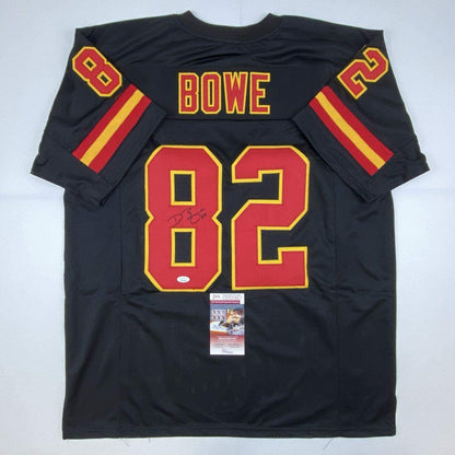 Autographed/Signed Dwayne Bowe Kansas City Black Football Jersey JSA COA