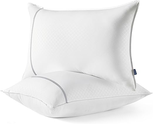 Bedsure Hotel Pillows King Size Set of 2 - Luxury King Pillows 2 Pack, Fluffy Twin Bed Pillows for Sleeping with Breathable Cover Soft & Supportive Pillows for Side, Back or Stomach Sleepers