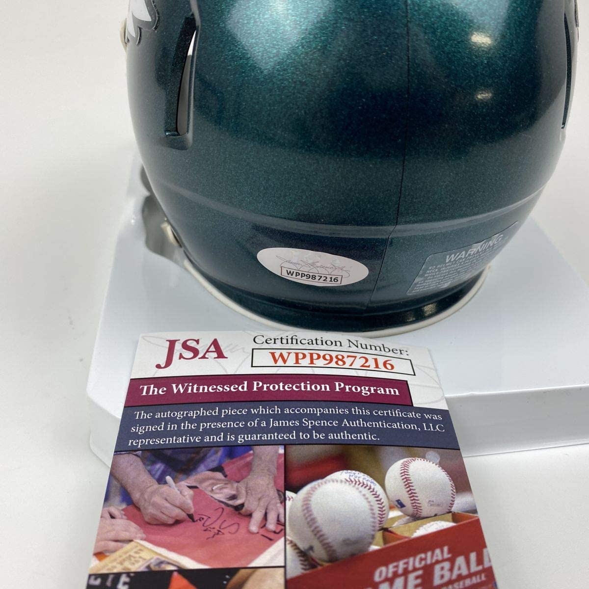 Autographed/Signed Darius Slay Jr. Philadelphia Eagles Mini Football Helmet JSA COA