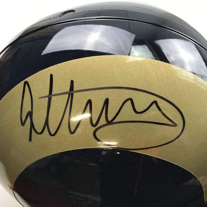 Autographed/Signed Todd Gurley II Los Angeles LA Rams Full Size FS F/S Replica Football Helmet Beckett BAS COA