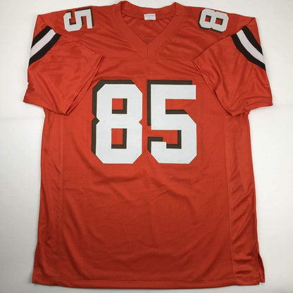 Autographed/Signed David Njoku Cleveland Orange Football Jersey PSA/DNA COA