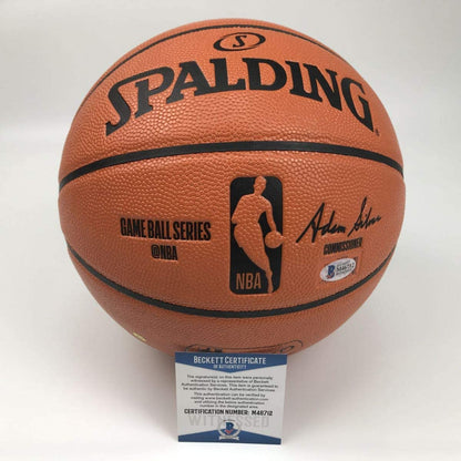 Autographed/Signed Shaquille Shaq O'Neal Los Angeles LA Lakers Full Size F/S Spalding Basketball Beckett BAS COA