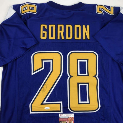 Autographed/Signed Melvin Gordon Los Angeles LA Color Rush Football Jersey JSA COA