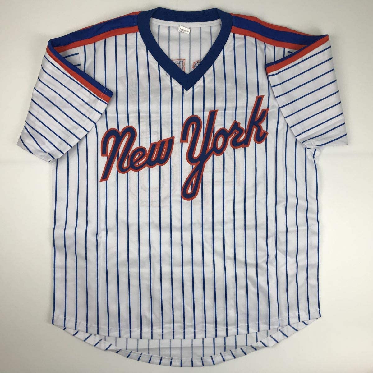 Autographed/Signed Jacob DeGrom New York NY Pinstripe Baseball Jersey JSA COA