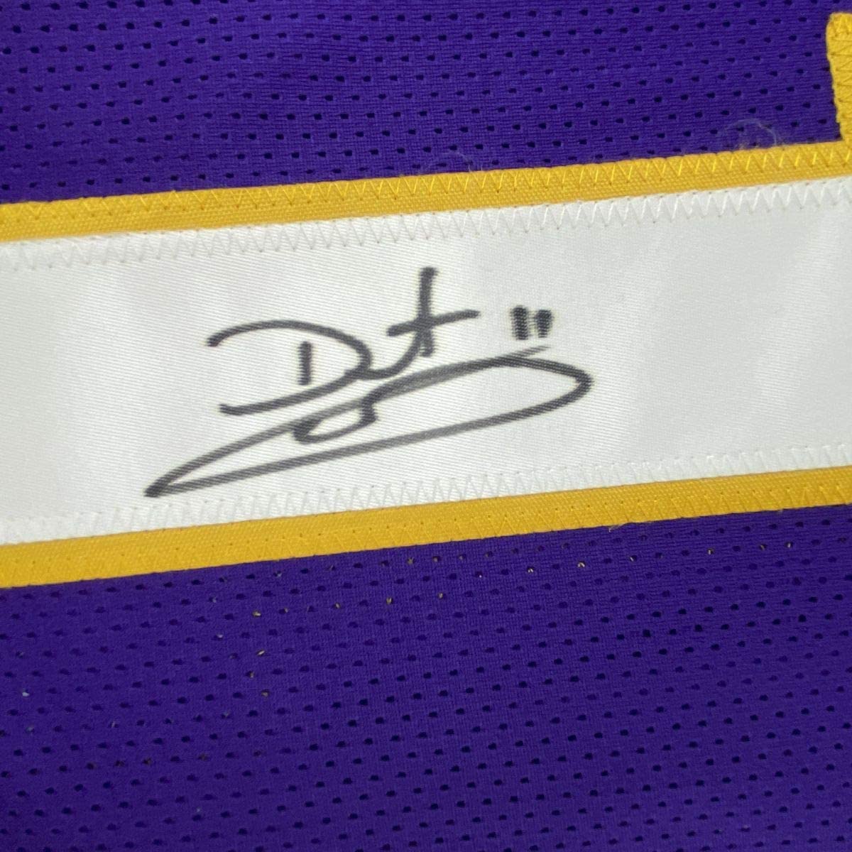 Autographed/Signed Daunte Culpepper Minnesota Purple Football Jersey JSA COA