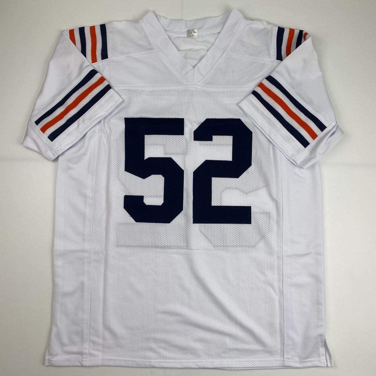 Autographed/Signed Khalil Mack Chicago Retro White Football Jersey Beckett BAS COA