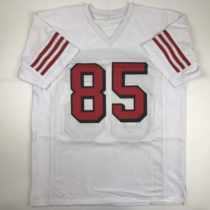 Autographed/Signed George Kittle San Francisco White Football Jersey JSA COA
