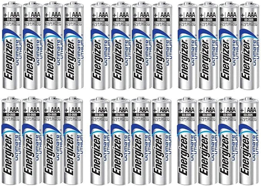 24 x AAA Energizer Ultimate Lithium (L92) Batteries